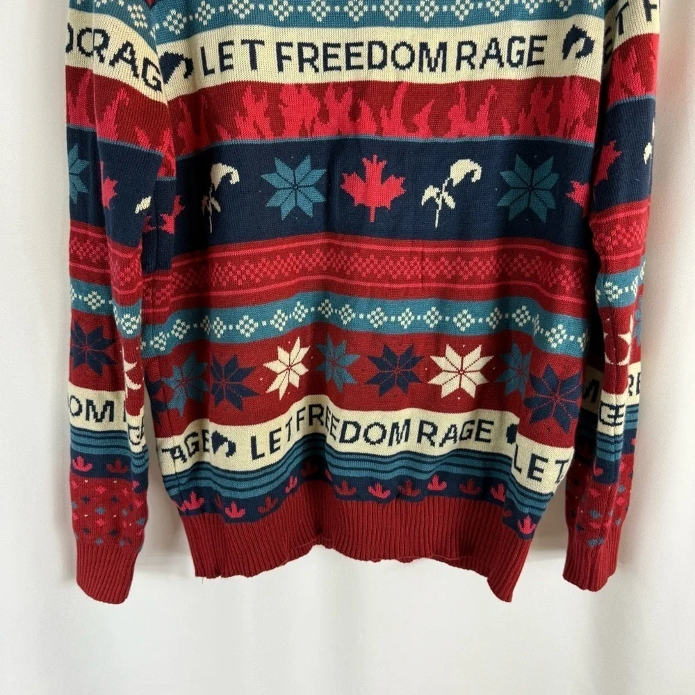 Hulu The Handmaids Tale Let Freedom Rage Ugly Christmas Holiday Sweater Size: M